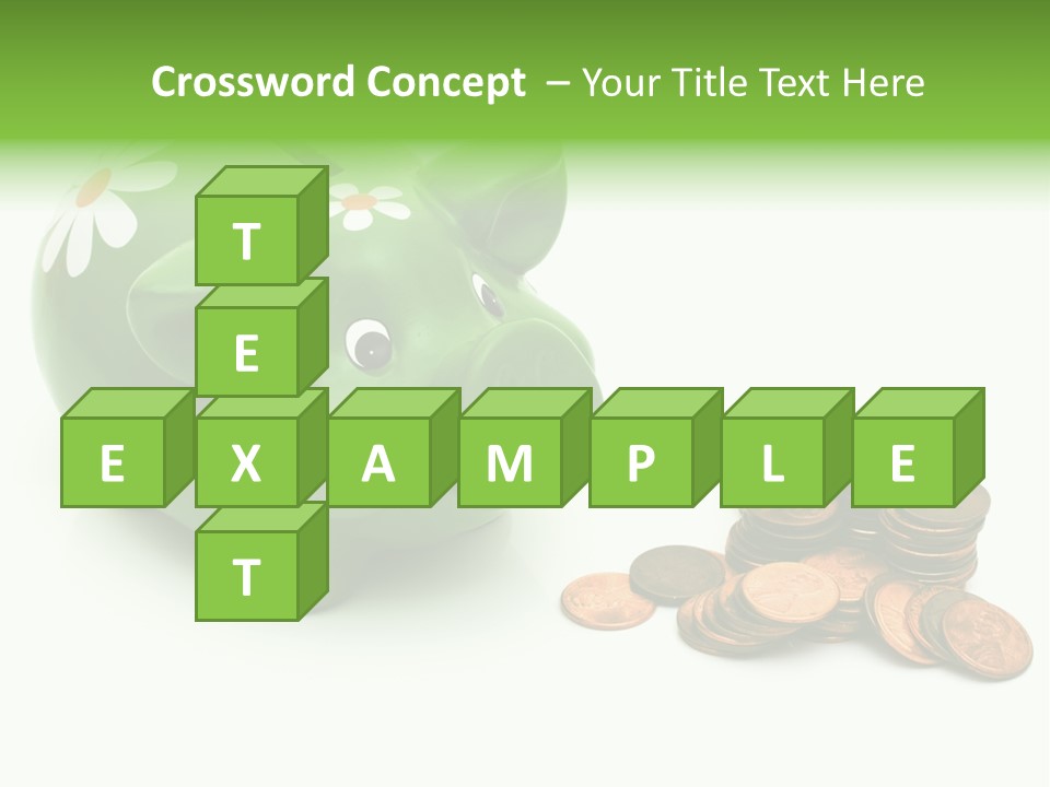 Green Save Savings PowerPoint Template
