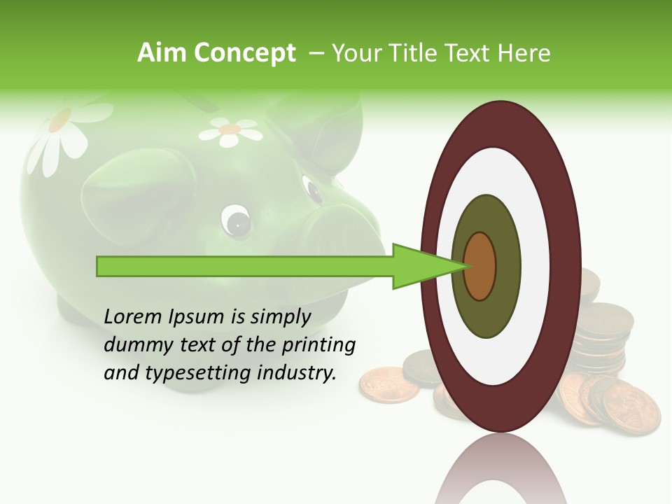 Green Save Savings PowerPoint Template