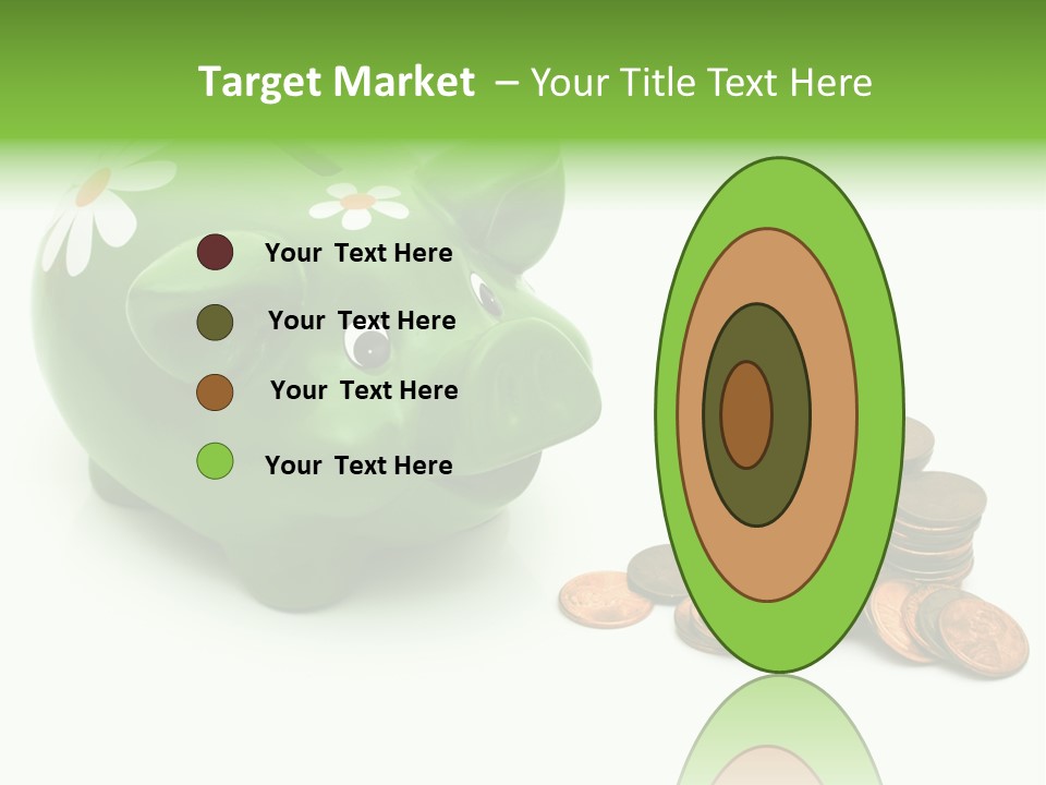 Green Save Savings PowerPoint Template