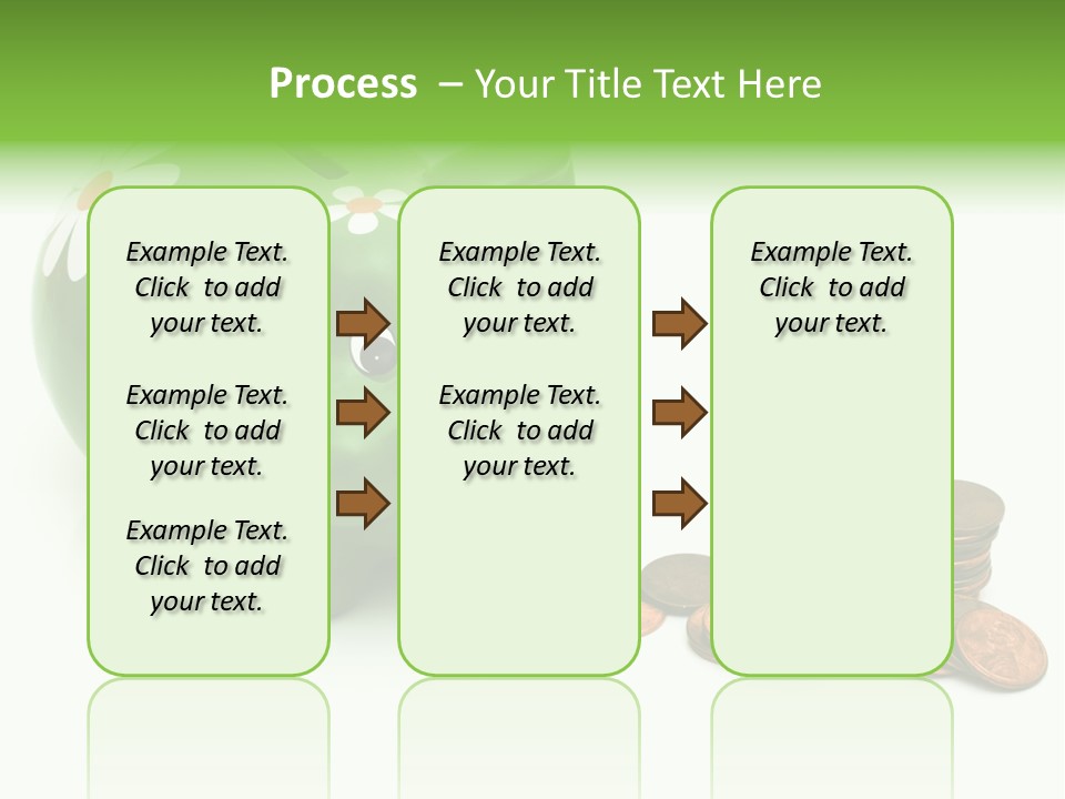 Green Save Savings PowerPoint Template
