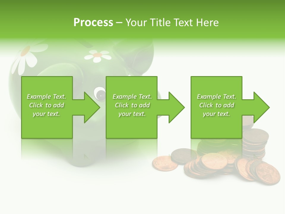 Green Save Savings PowerPoint Template