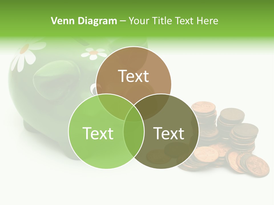 Green Save Savings PowerPoint Template