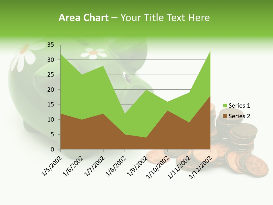 Green Save Savings PowerPoint Template