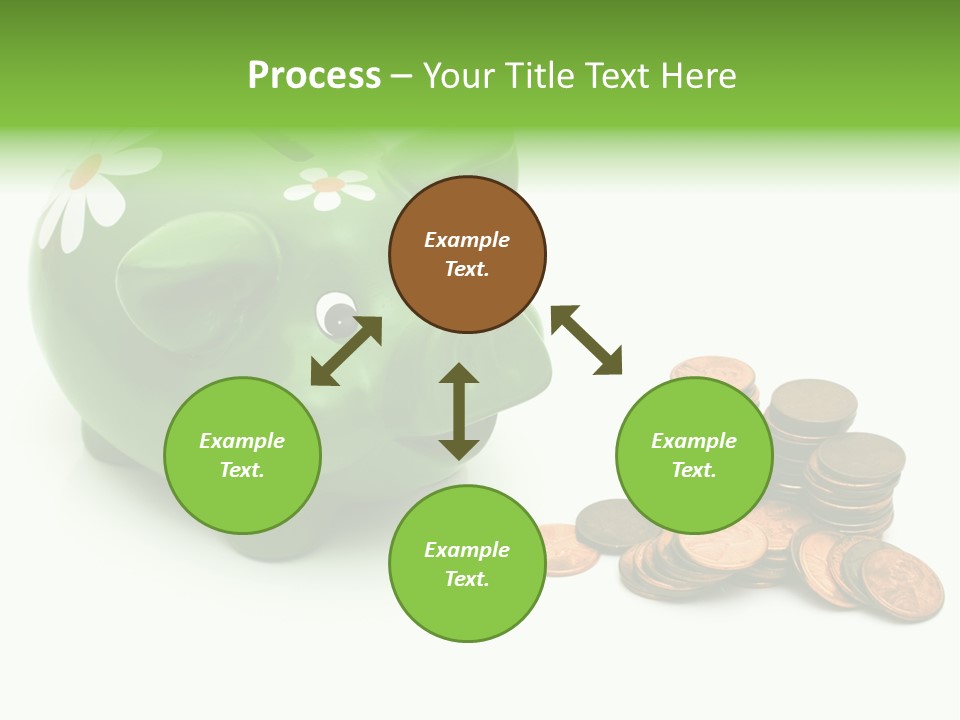 Green Save Savings PowerPoint Template