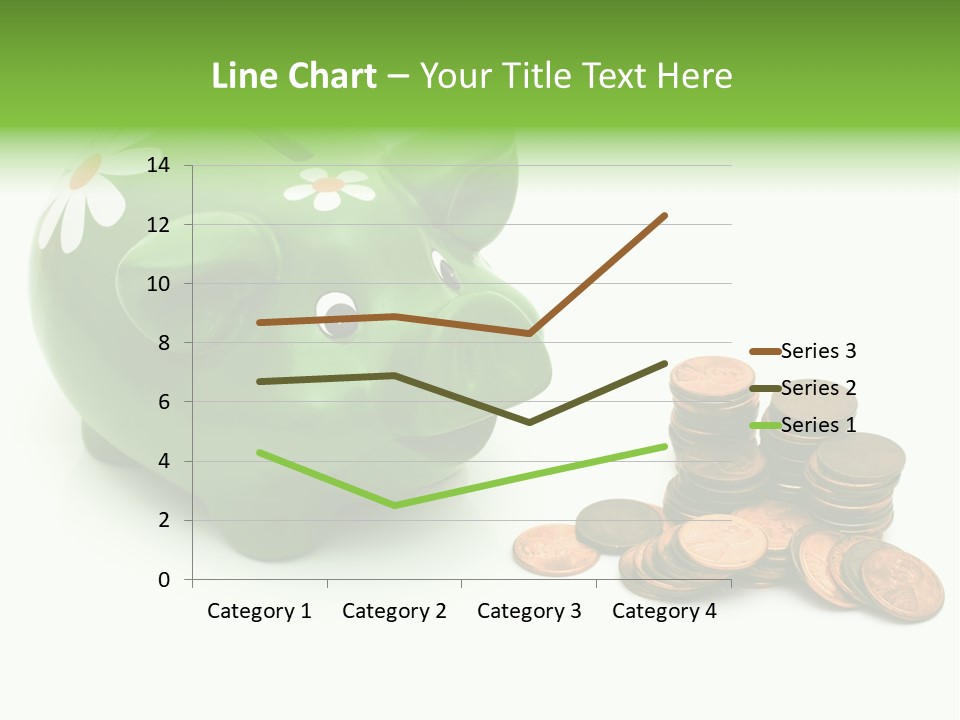 Green Save Savings PowerPoint Template