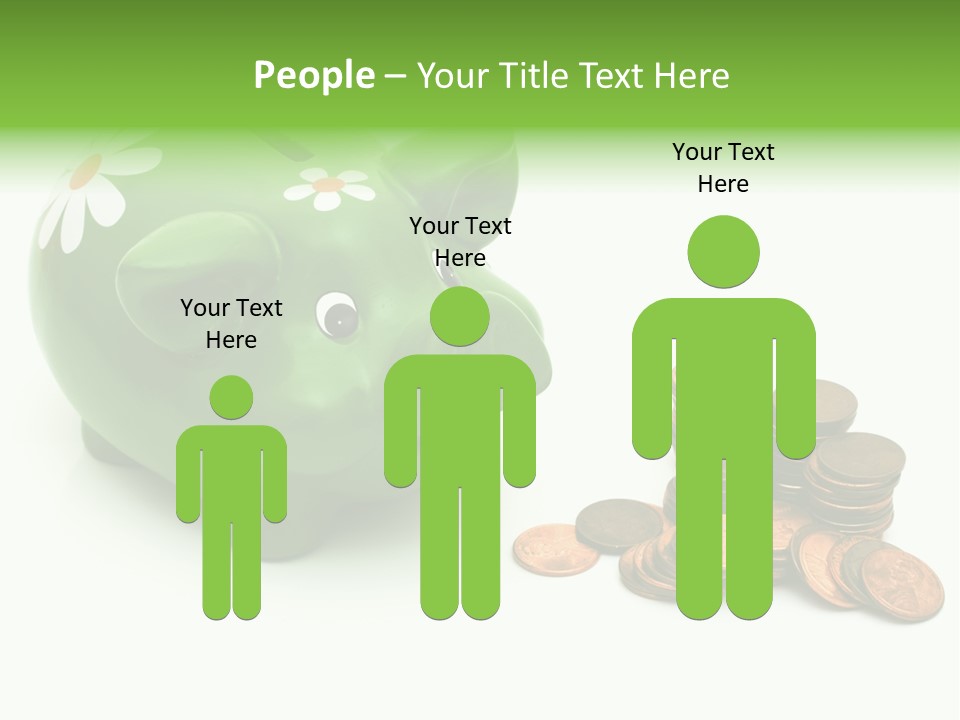 Green Save Savings PowerPoint Template