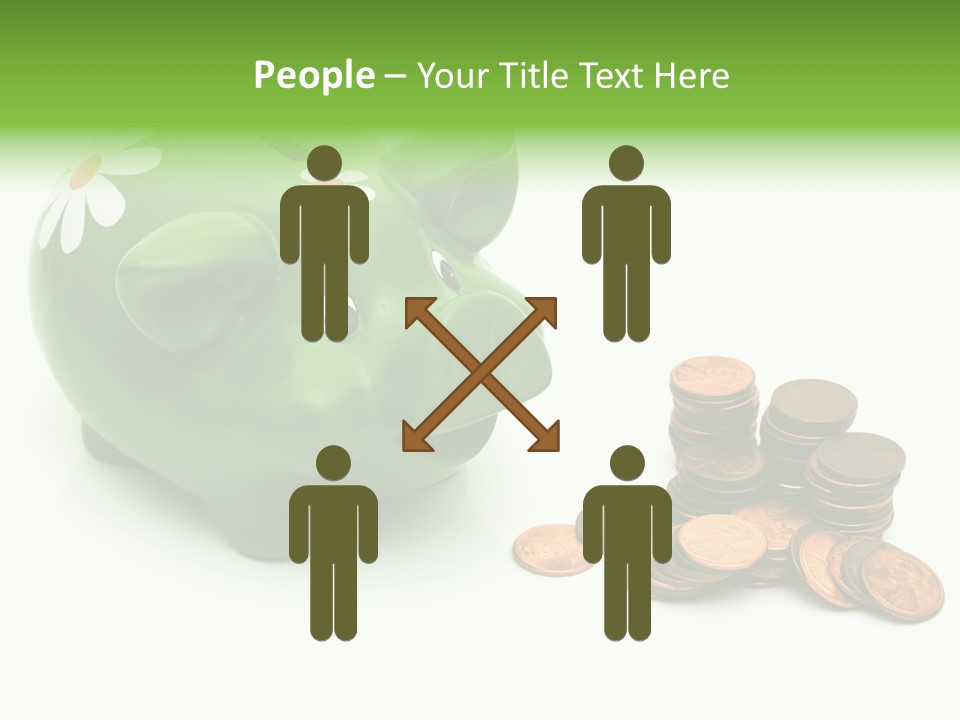 Green Save Savings PowerPoint Template