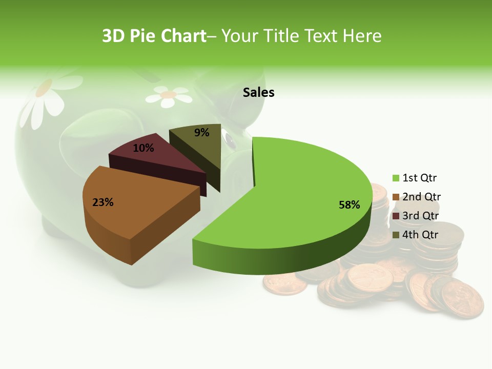 Green Save Savings PowerPoint Template