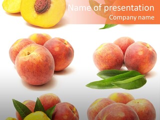 Orange Vitamins Harvest PowerPoint Template