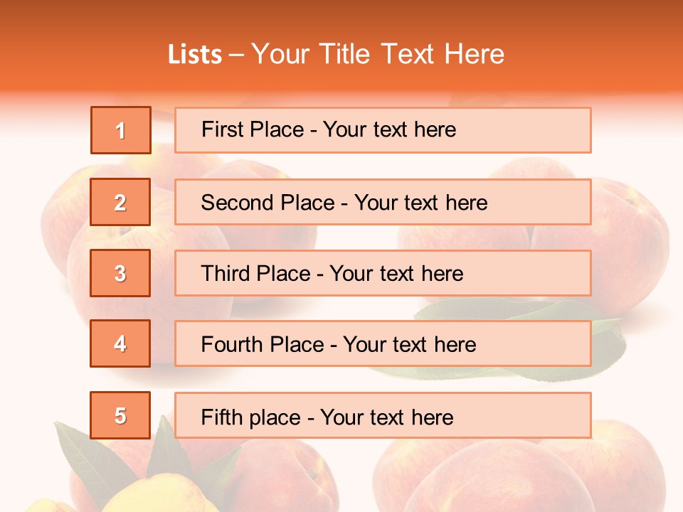 Orange Vitamins Harvest PowerPoint Template