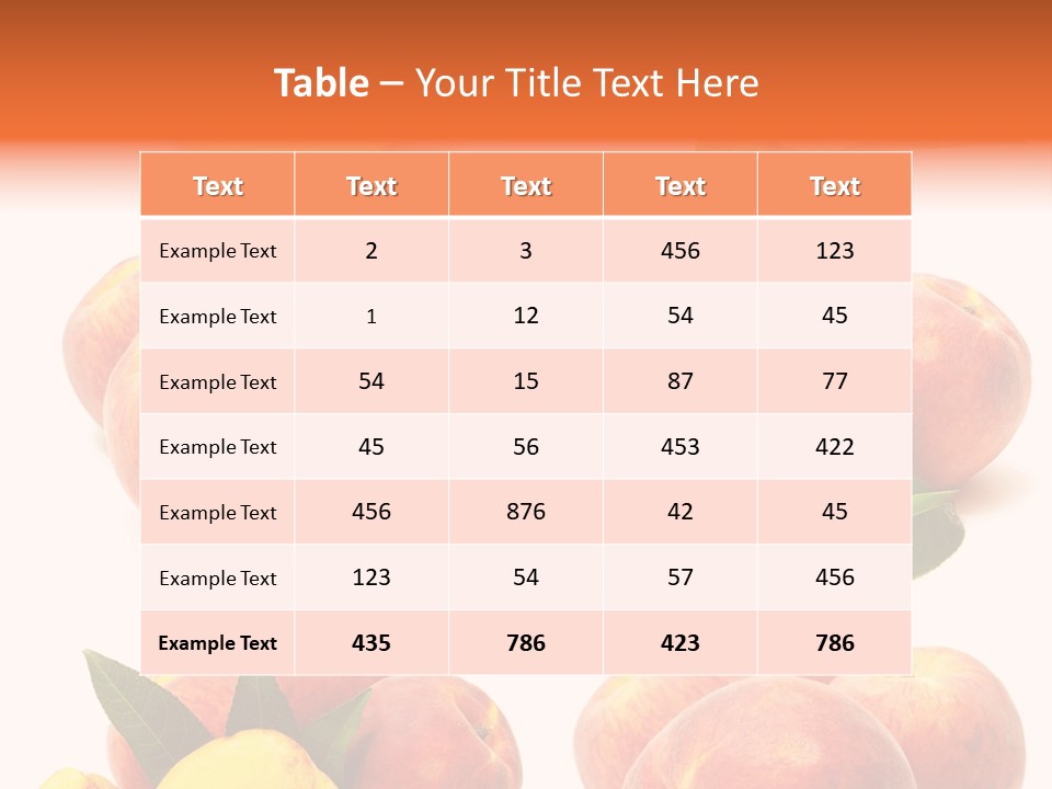 Orange Vitamins Harvest PowerPoint Template