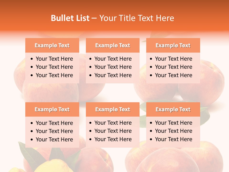 Orange Vitamins Harvest PowerPoint Template