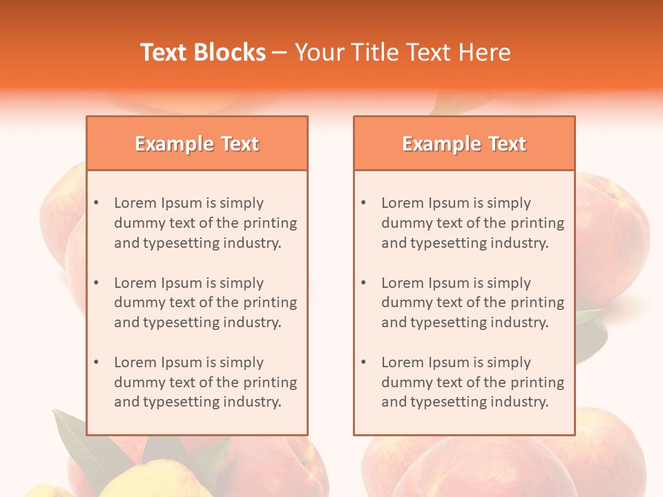 Orange Vitamins Harvest PowerPoint Template