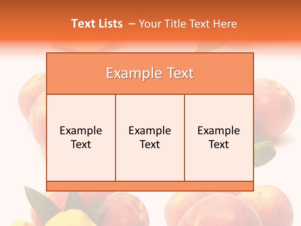 Orange Vitamins Harvest PowerPoint Template
