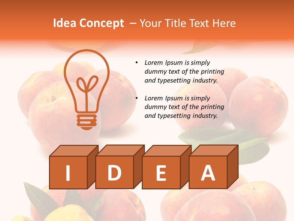 Orange Vitamins Harvest PowerPoint Template