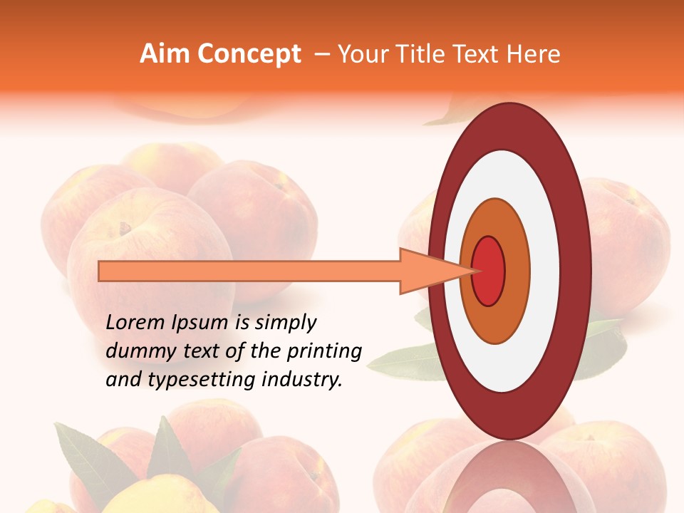 Orange Vitamins Harvest PowerPoint Template