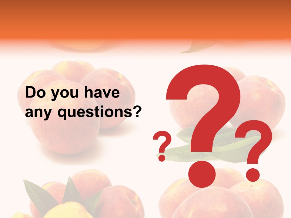 Orange Vitamins Harvest PowerPoint Template