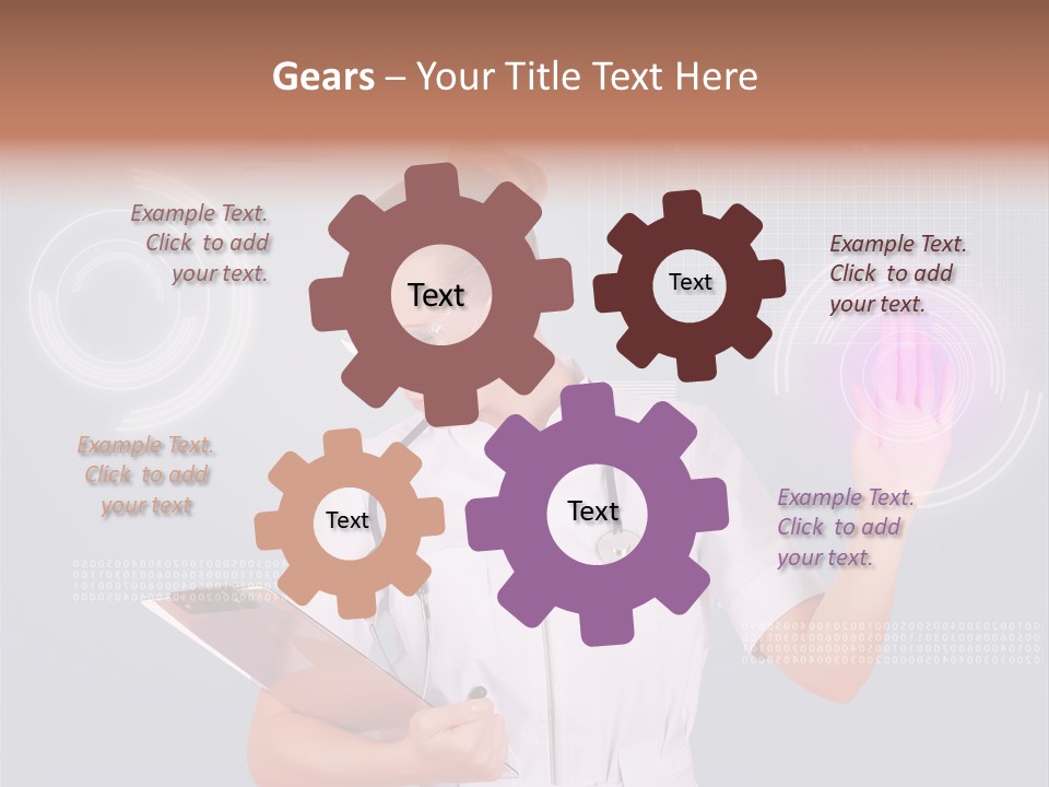 Flow Smile Push PowerPoint Template