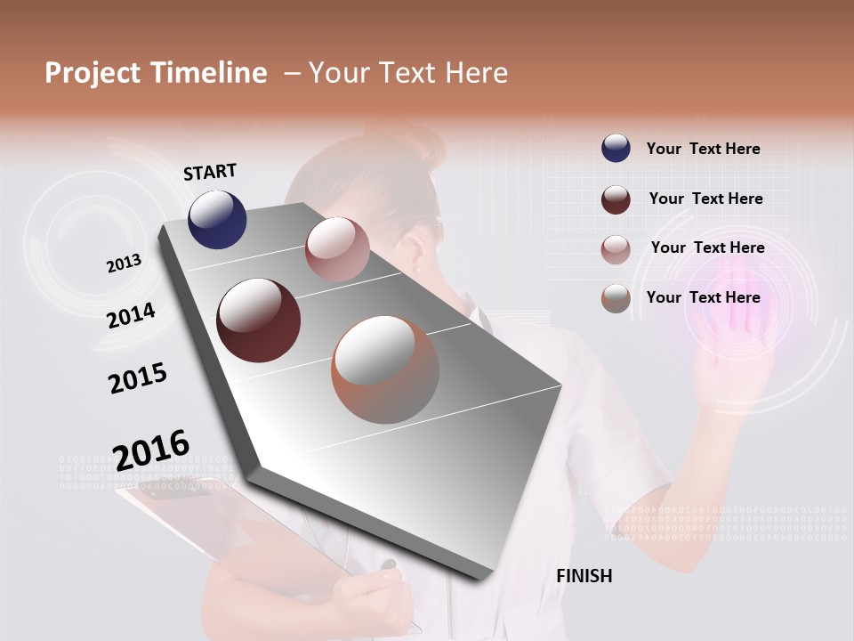 Flow Smile Push PowerPoint Template