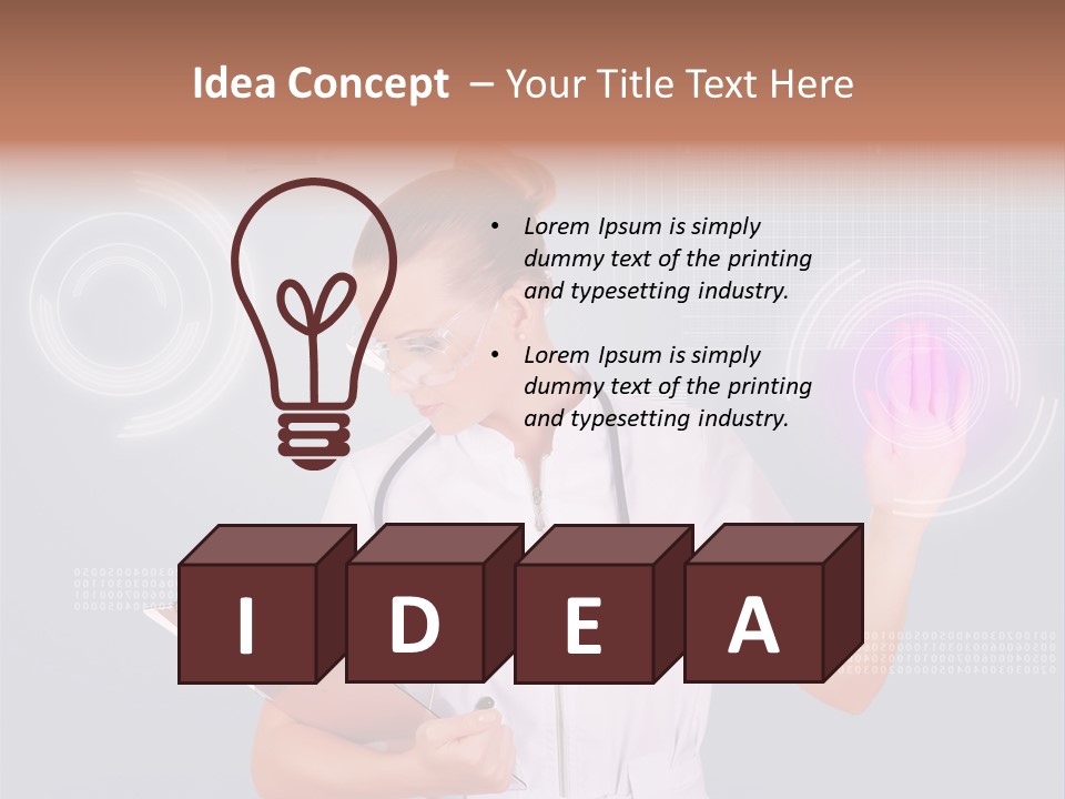 Flow Smile Push PowerPoint Template