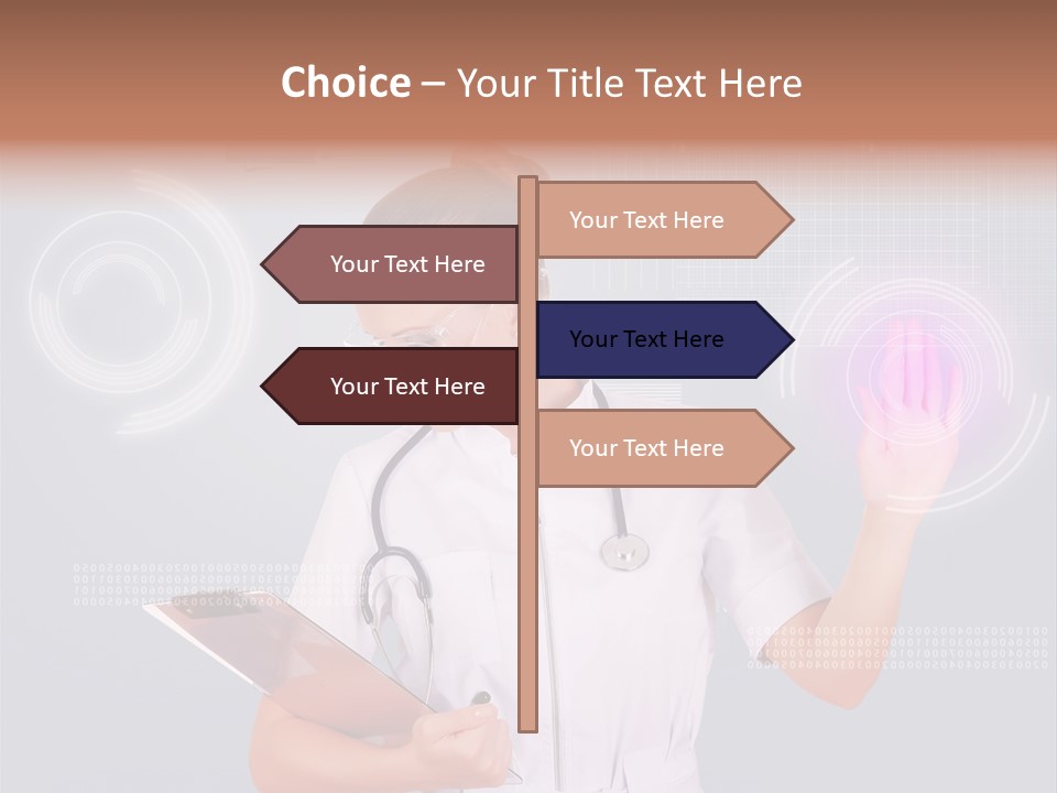 Flow Smile Push PowerPoint Template