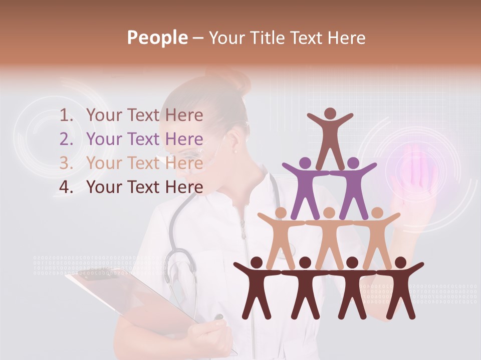 Flow Smile Push PowerPoint Template