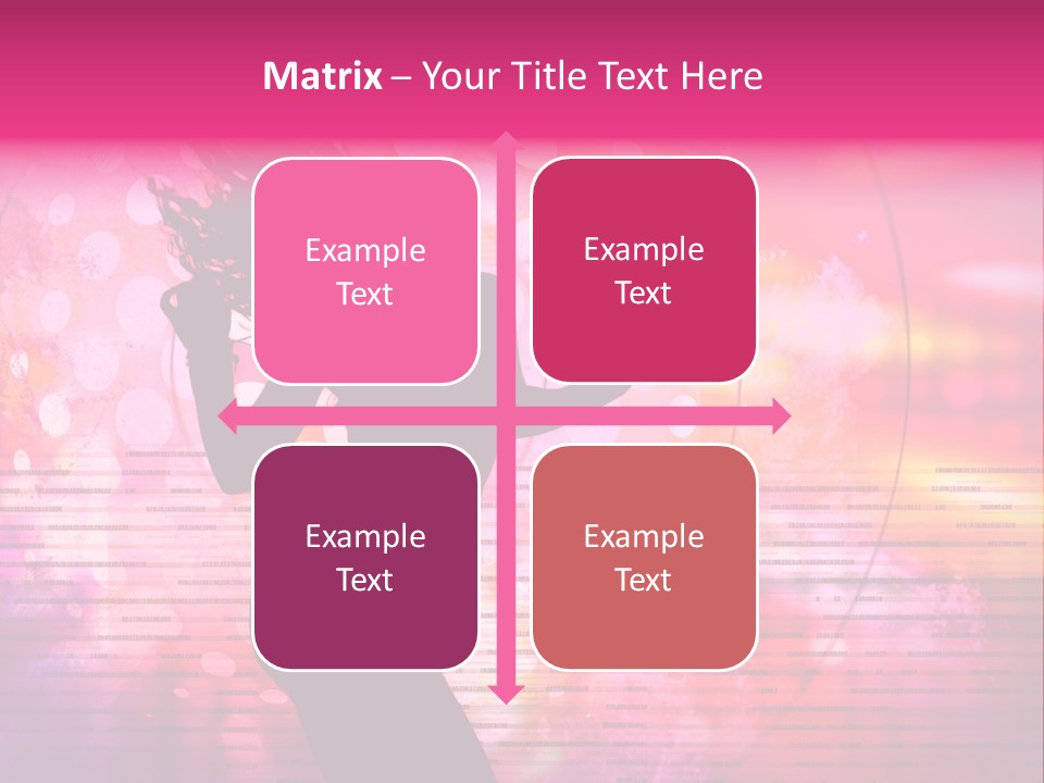 Move Black Laser PowerPoint Template