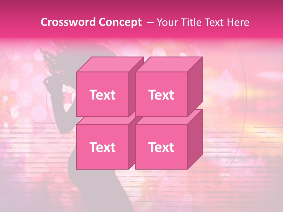 Move Black Laser PowerPoint Template