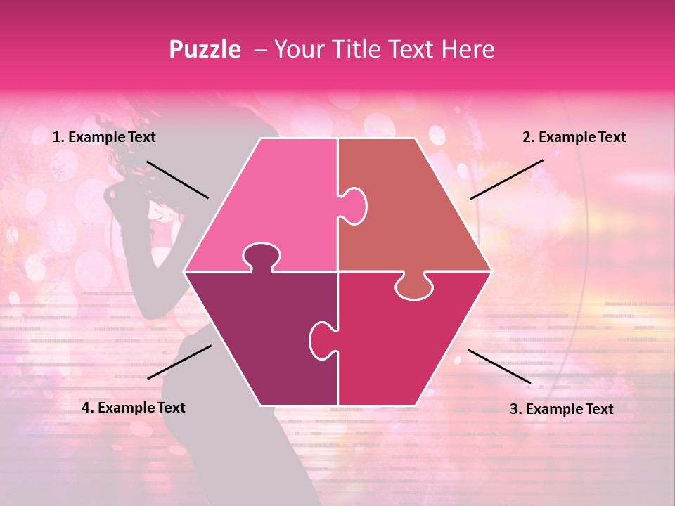 Move Black Laser PowerPoint Template