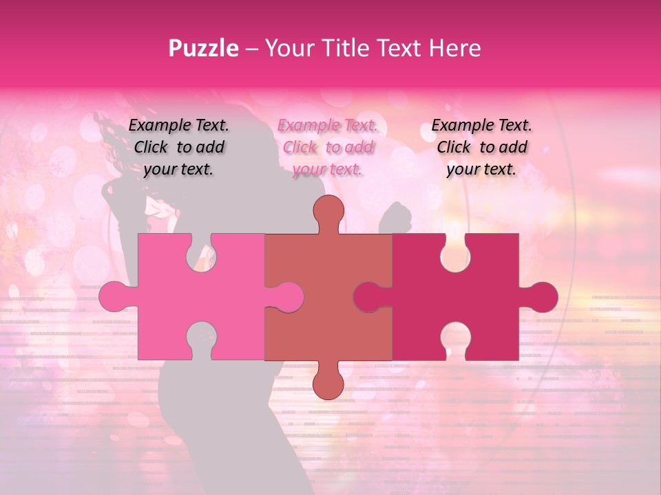 Move Black Laser PowerPoint Template