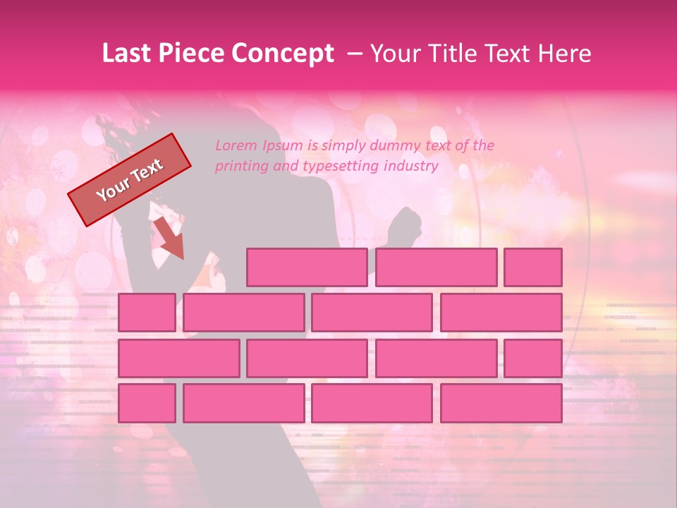 Move Black Laser PowerPoint Template