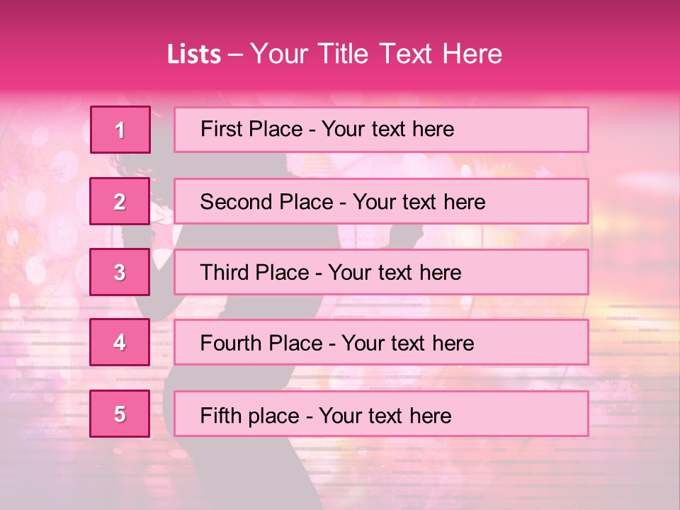 Move Black Laser PowerPoint Template