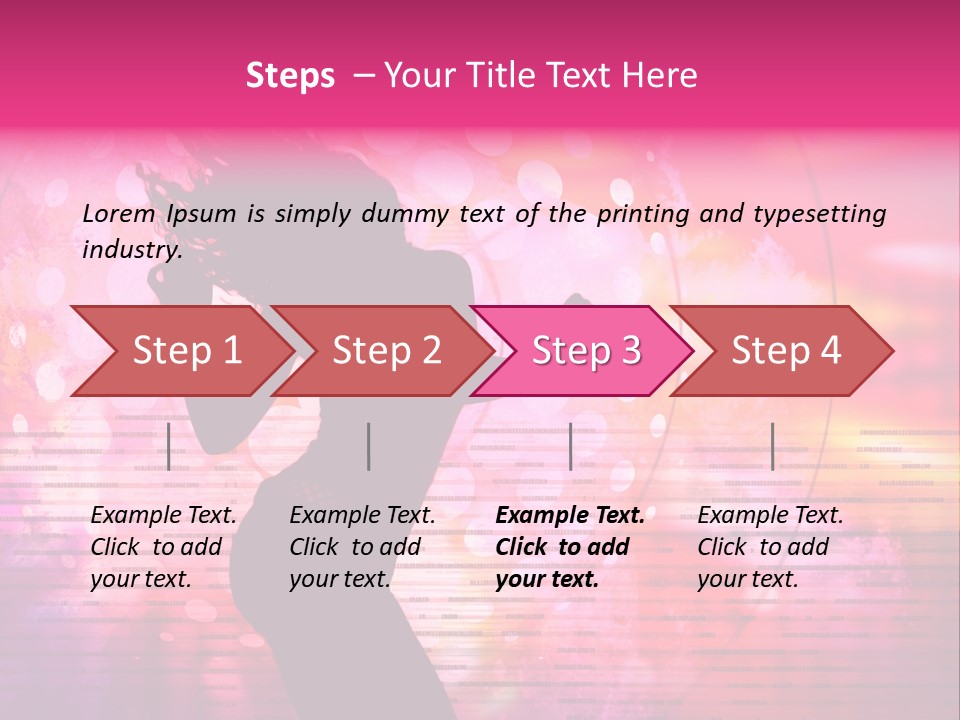 Move Black Laser PowerPoint Template