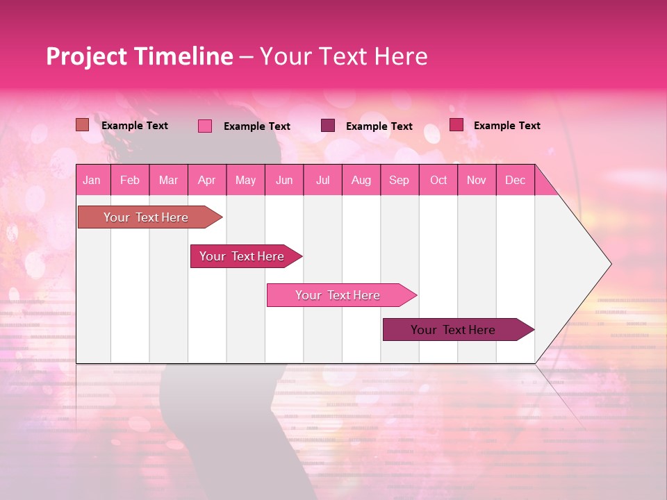 Move Black Laser PowerPoint Template