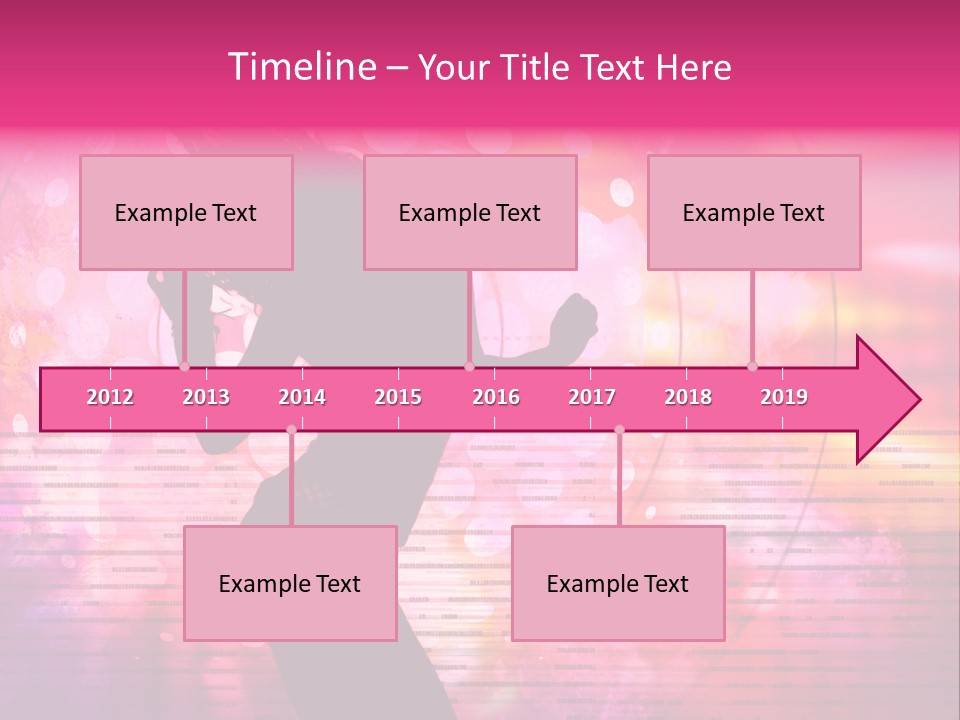Move Black Laser PowerPoint Template