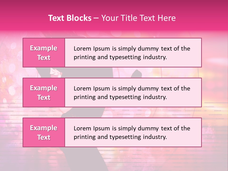 Move Black Laser PowerPoint Template