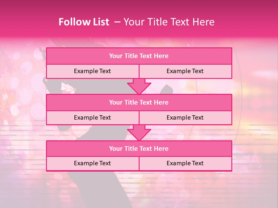 Move Black Laser PowerPoint Template