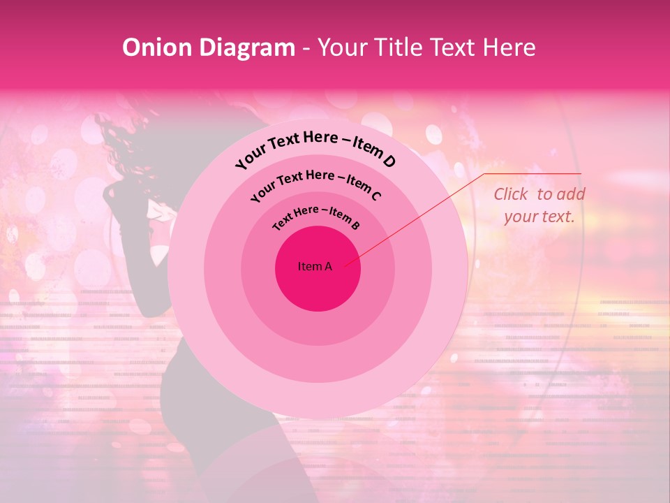 Move Black Laser PowerPoint Template