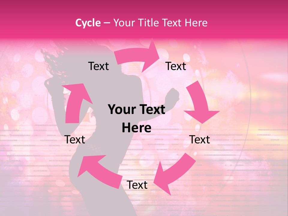 Move Black Laser PowerPoint Template