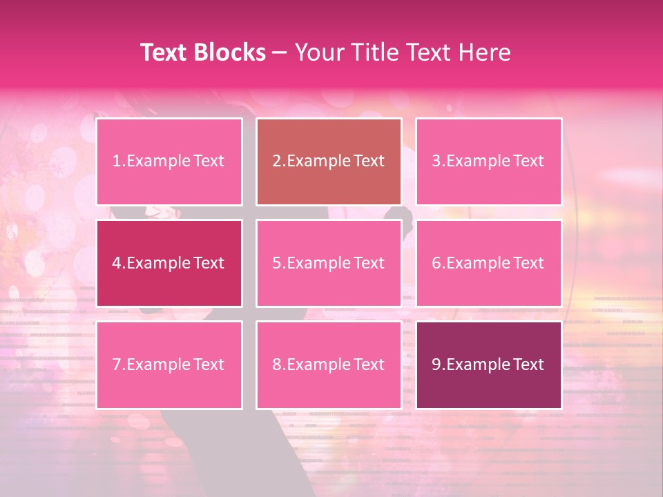 Move Black Laser PowerPoint Template