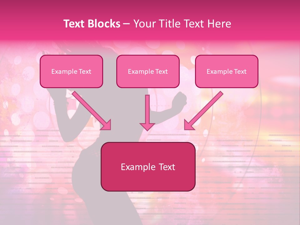 Move Black Laser PowerPoint Template