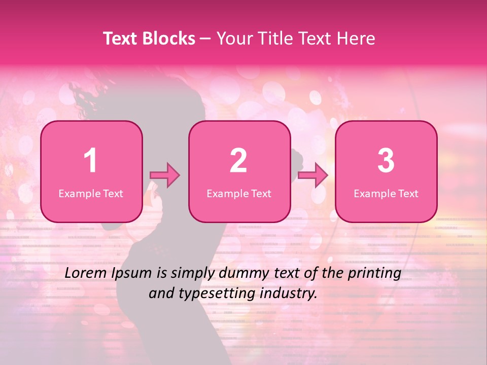 Move Black Laser PowerPoint Template