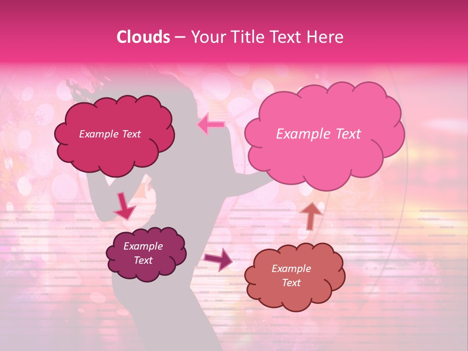 Move Black Laser PowerPoint Template