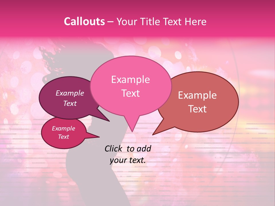 Move Black Laser PowerPoint Template