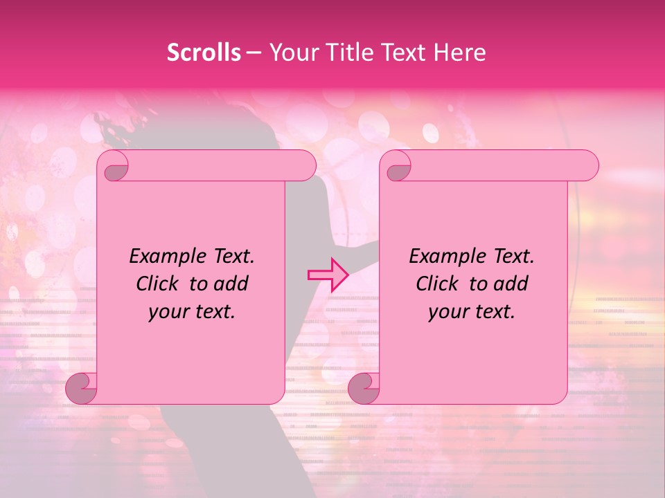 Move Black Laser PowerPoint Template
