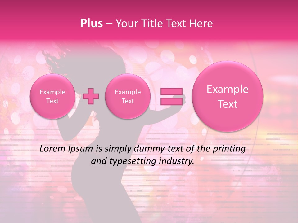 Move Black Laser PowerPoint Template