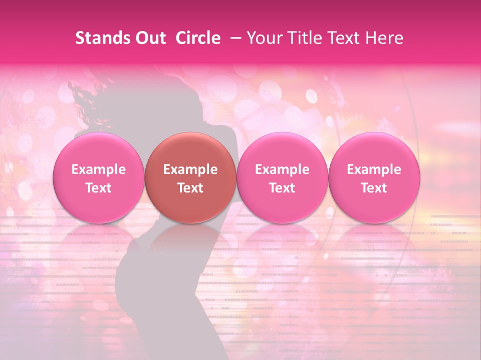 Move Black Laser PowerPoint Template