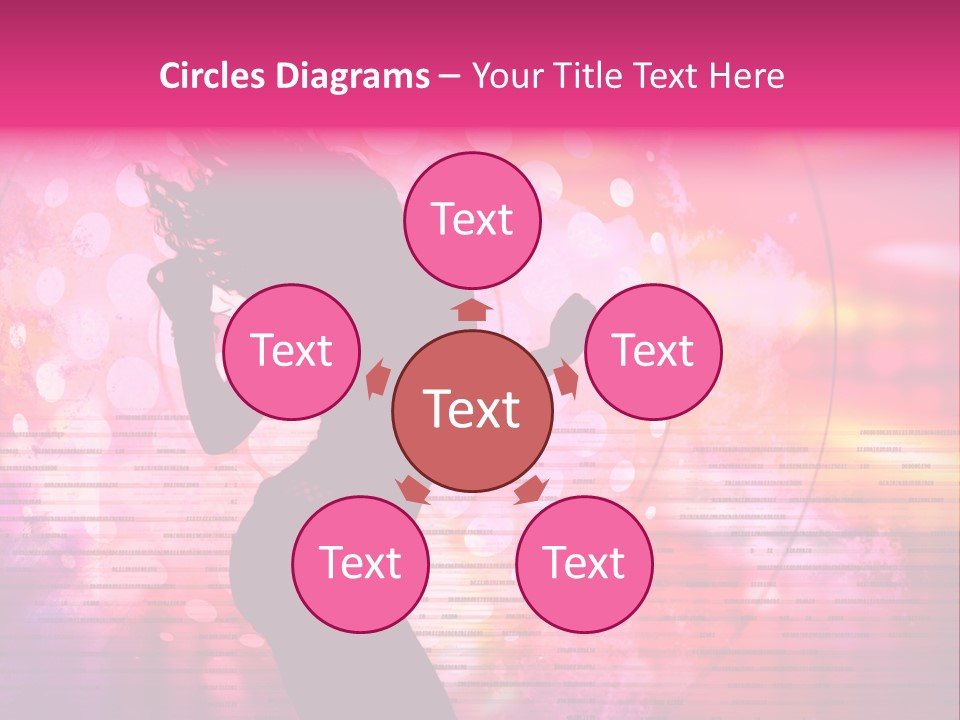 Move Black Laser PowerPoint Template