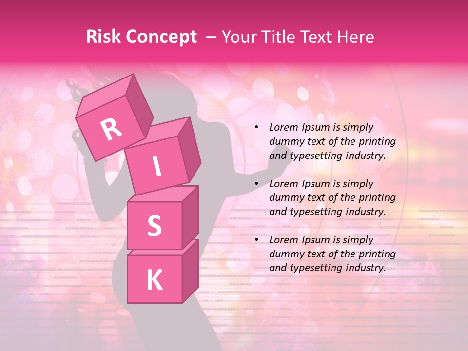 Move Black Laser PowerPoint Template