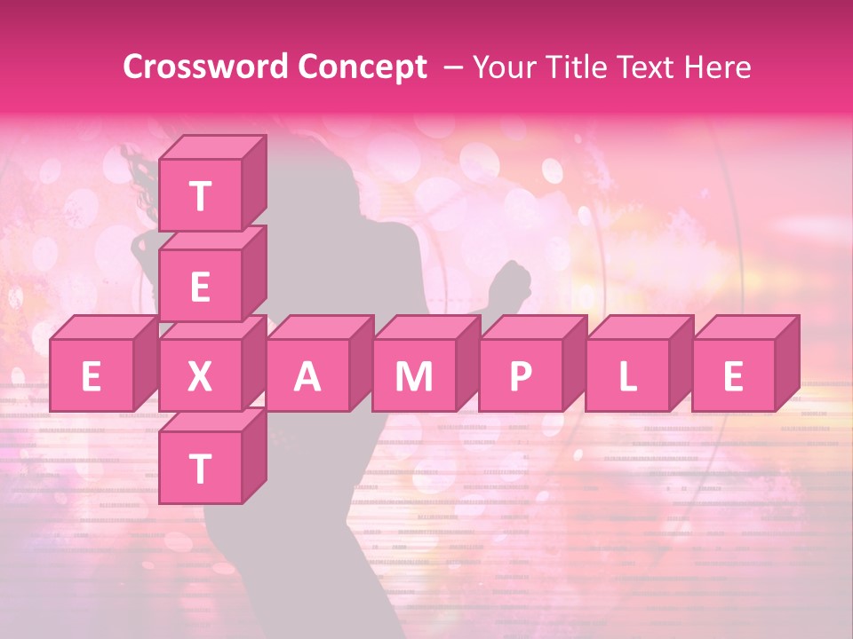 Move Black Laser PowerPoint Template